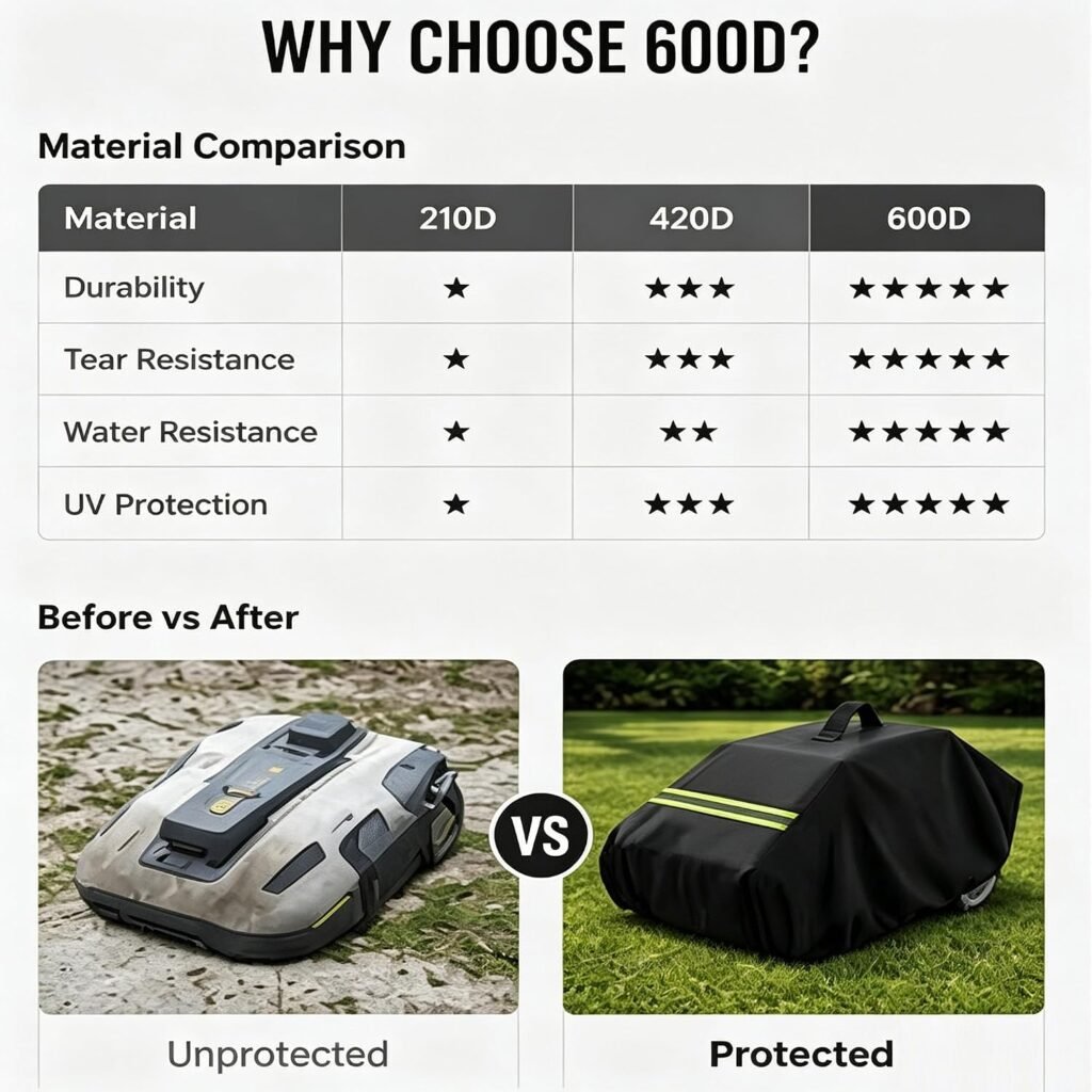 600D Oxford Robotic Lawn Mower Cover for Belrobotics BigMow GPS RTK 2023-2026 Custom Outdoor Automatic Robot Mower Garage Cover Rain Snow Storage Cover,B 600D Oxford Robotic Lawn Mower Cover for Belrobotics BigMow GPS RTK 2023-2026 Custom Outdoor Automatic Robot Mower Garage Cover Rain Snow Storage Cover,B