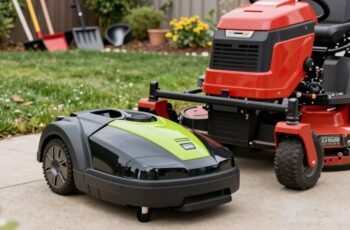 Robotic Mower Vs Ride-On Mower Storage