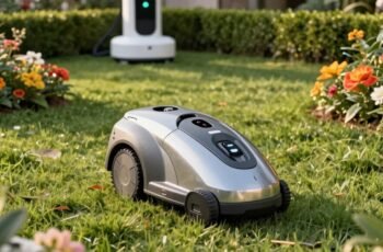 Robot Mower Returns to Charging Base