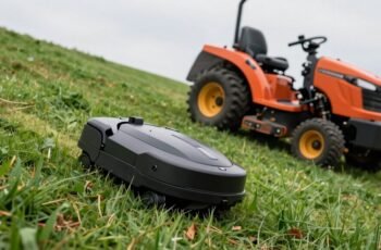 Robotic Mower Vs Ride-On for Slopes