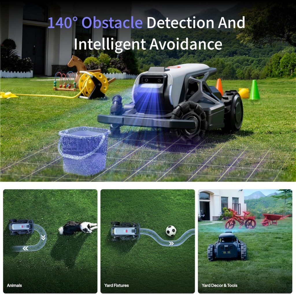 TRON SE Robot Lawn Mower Wire Free,Lawn Mower Reception 0.45 Acre,Antenna-Free NRTK+AI Vision,65% Slope 140° Obstacle Detection,80 Multi-Zone Management,Customized Mowing, IPX6,10Ah TRON SE Robot Lawn Mower Wire Free,Lawn Mower Reception 0.45 Acre,Antenna-Free NRTK+AI Vision,65% Slope 140° Obstacle Detection,80 Multi-Zone Management,Customized Mowing, IPX6,10Ah