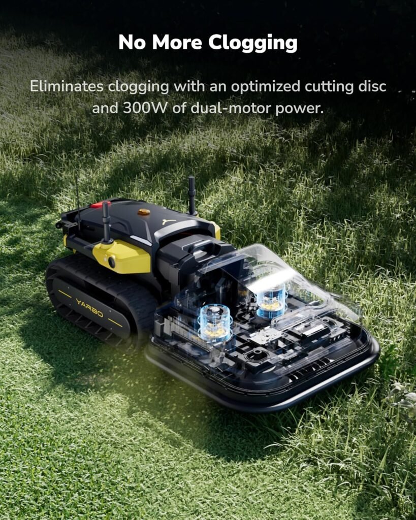 YARBO Robot Lawn Mower Pro and Snow Blower with Modular Design, Auto-Recharging, AI Multi-Zone Mapping RTK GPS for Navigation YARBO Robot Lawn Mower Pro and Snow Blower with Modular Design, Auto-Recharging, AI Multi-Zone Mapping RTK GPS for Navigation