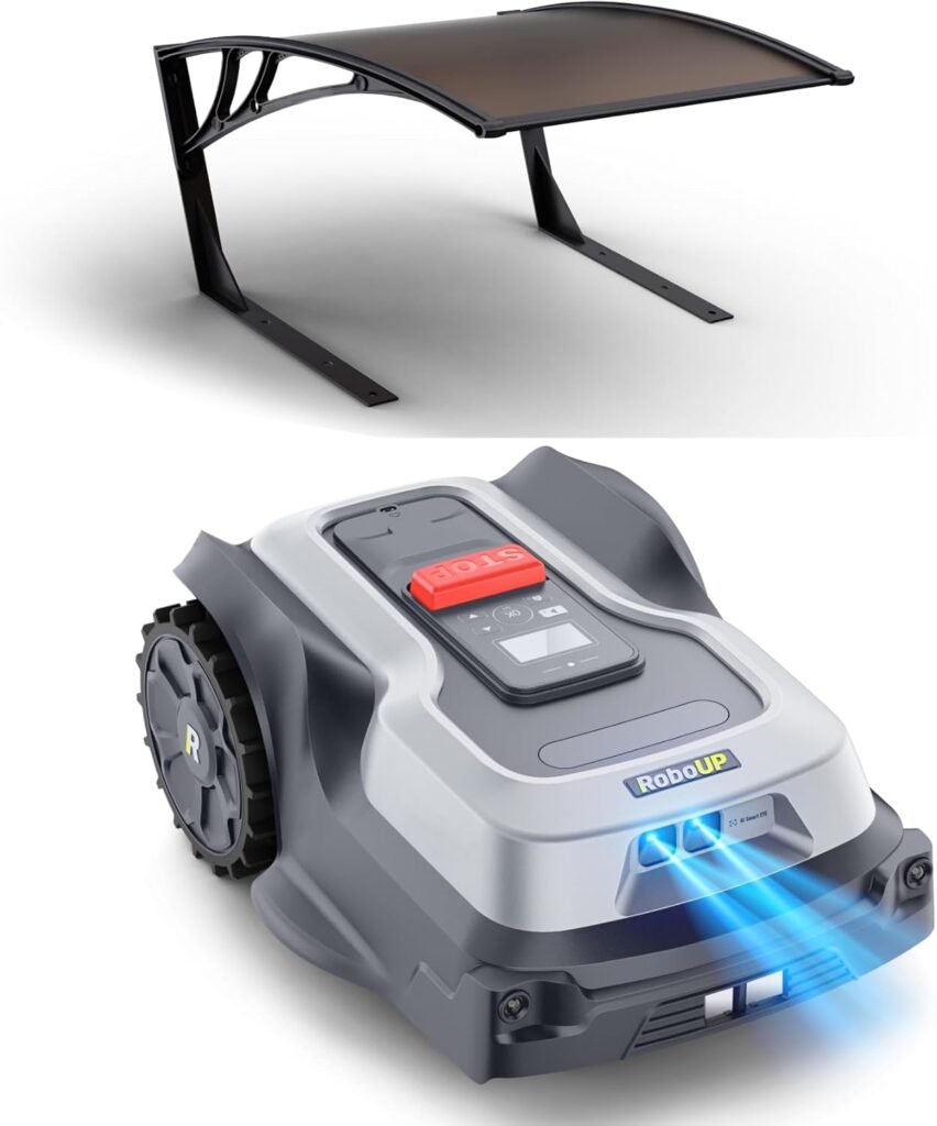 T1200Pro Robot Lawn Mower Wire-Free with Garage, Automatic Lawn Mower for 0.35 Acre, 45% Slopes, Cutting Height 3-6cm, Wireless RTK+AI Powered Robot Mower T1200Pro Robot Lawn Mower Wire-Free with Garage, Automatic Lawn Mower for 0.35 Acre, 45% Slopes, Cutting Height 3-6cm, Wireless RTK+AI Powered Robot Mower
