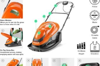 Flymo EasiGlide 360V Hover Collect Lawn Mower